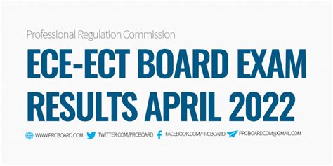 RESULTS: April 2022 Electronics Engineering ECE & ECT Board .